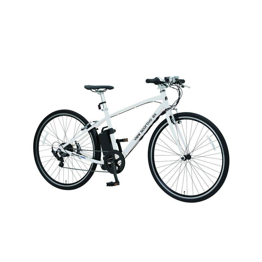 《丸石サイクル》24年モデル 電動アシスト自転車 ビュースポルティーボEX 外装7段変速 パールホワイト