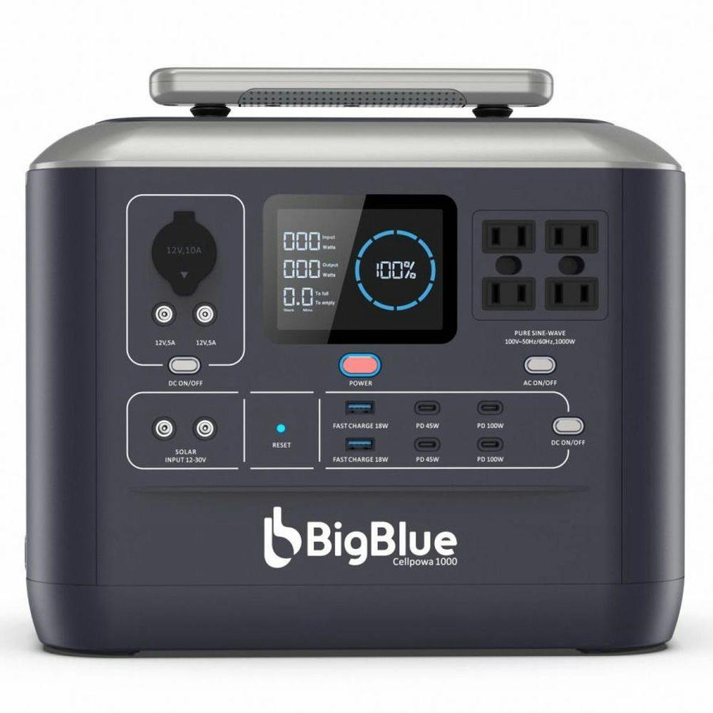 BigBlue リン酸鉄 ポータブル電源 Cellpowa 1000
